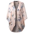 thumbnail image 1 of FashionOutfit Women's Loose Floral Super Light Kimono Cardigan Blouse Top MADE in USA, 1 of 3