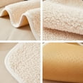 thumbnail image 7 of 3 Pieces Flannel Plush Sofa Armrest Cover Headrest Cover for Recliners Soft Fuzzy Non Slip 2 Arm Rest Covers and 1 Headrest Protector for Recliner Leather Sofa Couch(Beige,1 Seat), 7 of 7