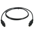 thumbnail image 1 of Unique Bargains Fiber Optic Audio Cable Digital Optic Cable 3.3FT TOS Optical Link PVC Plastic Straight for TV DVD Black, 1 of 6