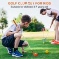 thumbnail image 4 of Juego de palos de golf para niños Konday, juego de golf para niños de 3 a 7 años con bolsa, 4 of 7