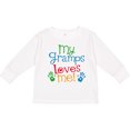 thumbnail image 3 of Inktastic My Gramps Loves Me Boys or Girls Long Sleeve Toddler T-Shirt, 3 of 5