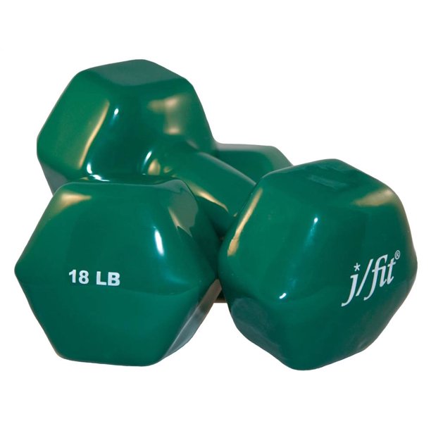 18 lbs. Vinyl Dumbbell Set of 2