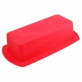 thumbnail image 2 of Cateissary Molde Rectangular de silicona para hornear, molde para tostadas de caramelo, herramienta para hornear pan de Pascua, suministros de Herramientas y accesorios para hornear rojo, 2 of 6