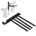 thumbnail image 3 of Towel Bar, Matte Black Finish Bothroom Hardware  For Bathrooms For Balconies, 3 of 8