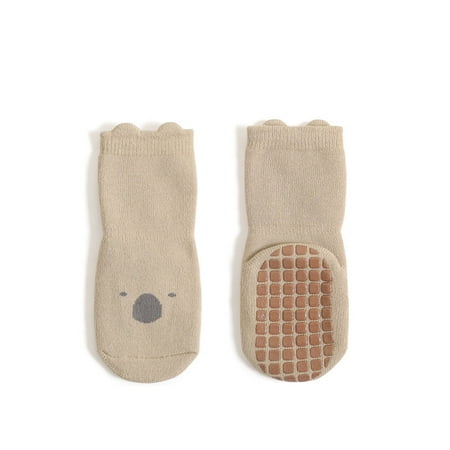 

Shpwfbe Baby Non-Slip And Wool Warm Boys Indoor Thickened Girls Walking Ring Floor Care Socks Gifts