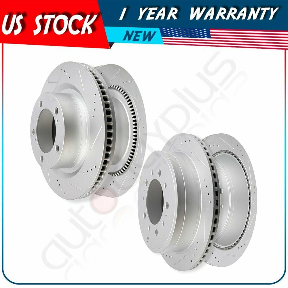 Front + Rear Brake Rotors For 2010 2011 2012 2013 2014 2015 2016 Tundra