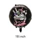 thumbnail image 3 of 10 globos de aluminio de 18 pulgadas con forma de perro canela y melodía de Sanrio Kulomi, decoración para fiestas de cumpleaños infantiles, 3 of 5