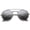 Black / Smoke, variant on sunglassLA Unisex Retro Fashion Minimal Thin Metal Brow Bar Round Sunglasses (Gold / Smoke) - 52mm