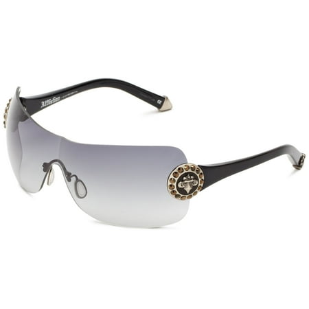 Affliction Sunglasses Griffin Black & Brown - 100% UV Protection Coating - Non-Polarized - Plastic lens - Plastic frame