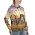 thumbnail image 6 of Kdxio Vintage Wildlife Protection Print Womens Oversized Hoodies Sweatshirts Hooded Pullover Tops Sweaters Casual-XX-Large, 6 of 7