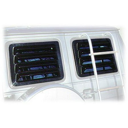 Abs Rear Window Louver - Willpak Industries 2028 ABS Van Rear Window Louver for Ford Econoline