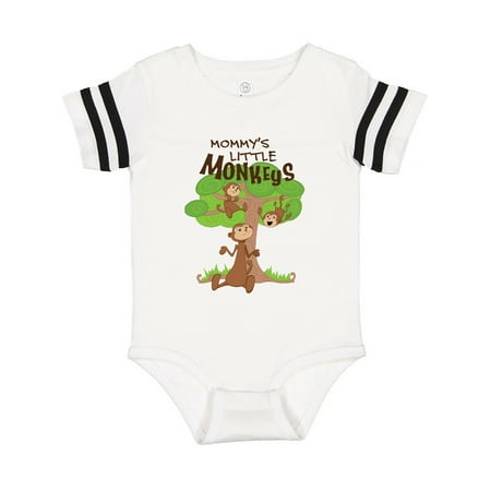 

Inktastic Mommy s Little Monkeys- with 2 Gift Baby Boy or Baby Girl Bodysuit