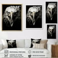 thumbnail image 4 of Designart "The Resolute Gaze Of The Bold Eagle III" Animals Eagle Floater Framed Wall Art Prints, 4 of 5