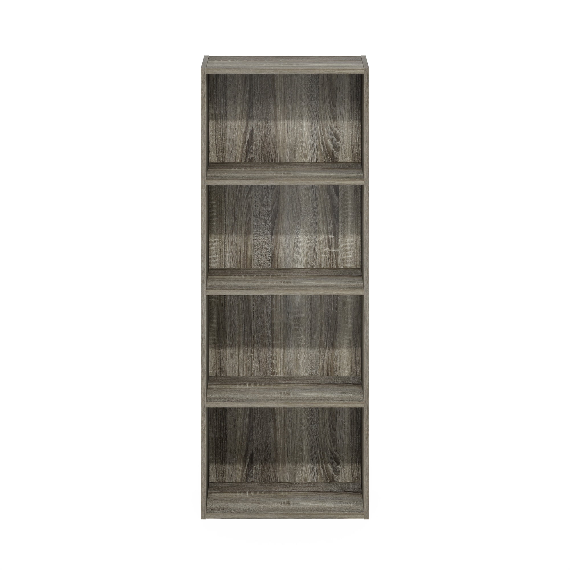 Furinno Luder 4-Tier Open Shelf Bookcase, French Oak