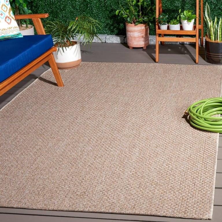 SAFAVIEH Sisal All-Weather Ophelia Solid Indoor/Outdoor Area Rug
