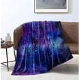 thumbnail image 5 of Space Throw Blanket for Couch Universe Gifts for Girls Boys Flannel Soft Blanket Blue Galaxy Blanket Lightweight Fluffy Bed Couch Travel Blanket for All Seasons(Blue,Throw(50"x60")), 5 of 6