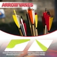 thumbnail image 3 of Uxcell Arrow Vanes, Turkey Feather Fletching Shield Cut Archery Fletch Right Wing Fluorescent Yellow, 3 of 5