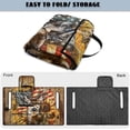 thumbnail image 5 of COEQINE Golf Cart Seat Towel Quilted Protective Cover with Carrying Handle, Universal Fit 51.2x30.3 Inch, 4 Front Pockets, Fits for Most 2 Seats Club Car, Deer American Flag Sunflower, 5 of 8