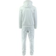thumbnail image 3 of ShirtBANC Men's Hoodie and Jogger Tracksuit Set Blank Pants and Sweatshirt (Set | White, L), 3 of 5