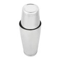thumbnail image 2 of Mezclador de botellas de coctelera de vino de acero inoxidable con juego de base (plata), 2 of 8