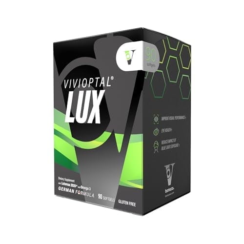 Vivioptal Lux 120 Units, Omega 3, Zinc, and Vitamin C & E, Multivitamin & Multimineral, Gluten Free