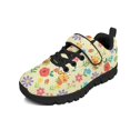 thumbnail image 6 of Pointodoor Capybara Bee Floral Shoes for Kids Size 13 Casual Knitted Mesh Slip on Sneakers Anti-Slip Breathable Lightweight Athletic Running Shoes with Single Buckle, 6 of 7