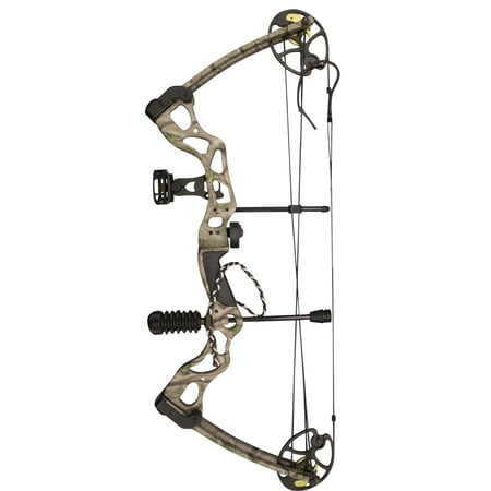 SAS 70LBS Compound Bow Package with Bow Sight Arrow Rest Stabilizer