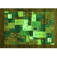 thumbnail image 1 of Ahgly Company Indoor Rectangle Abstract Green Contemporary Area Rugs, 8' x 10', 1 of 1