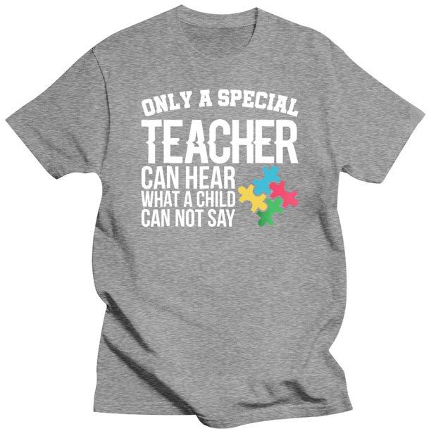 Sólo un maestro especial camiseta de concientización sobre el autismo ED profesor Vintage hombres regalo camiseta