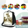 thumbnail image 4 of Rateoe Cattle Drive By Two Cowboys Lunch Bag Reusable Lunch Box with Shoulder Straps for Men Women Insulated Portable Lunchbox for adults Suitable for School Work Picnic, 4 of 7
