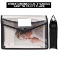 thumbnail image 3 of 6Pcs A4 Capacity Plastic Bag Stationery Storage Pouch File Organizer Document Bag File Folders Envelope Folder, 3 of 5