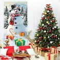 thumbnail image 6 of JoyMoreHome Christmas Door Cover, Easy Installation, 35.4x71 Inch Christmas Theme Printed Scene Decor, for Christmas Party, Home Background Ornament, 6 of 9