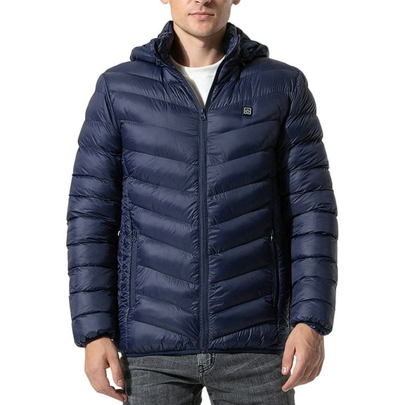 Daznico Winter Coats for Men,Winter Heated with 9 Area Warmth Technology Warm Heated Jacket for Cold Weather Outdoor Activities,Size:XL