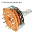 thumbnail image 3 of 3P4T 3 Pole 4 Position Selectable 1 Deck Band Selector Rotary Switch 2Pcs, 3 of 5
