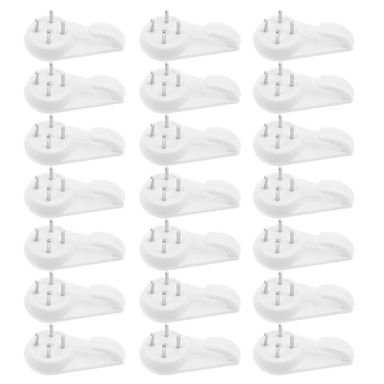 40pcs Painting Photo Invisible Nail Plastic Hanging Hanger Home Decor Wall Hooks, Size: 3X1.1X1.1CM