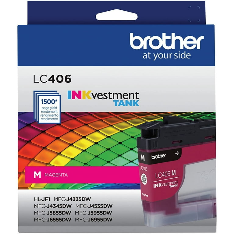LC406MS INKvestment Ink, 1,500 Page-Yield, Magenta LC406MS INKvestment Ink, 1,500 Page-Yield, Magenta