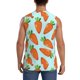 thumbnail image 4 of Balery Cartoon Carrot Camisetas sin mangas para hombre, absorbe la humedad y protege contra el mal olor.-Small, 4 of 7