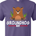 thumbnail image 4 of Inktastic Groundhog Day with Cute Groundhog Illustration T-Shirt, 4 of 5