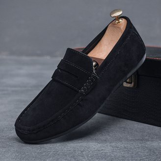 MIO MARINO Mens Black Comfort‎ Suave Penny Loafer Slip On Shoes 12 S-321 c6b99340-f6b9-4b38-b921-  main image 3