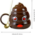 thumbnail image 2 of Aorsher Poop Ceramic Shaped Tea Coffee Mug, Hilarious Novelty Coffee Cup with Lid Spoon, Funny Poop Swirl Design, Funny Home Accessories, Ideal Funny Coffee Mug Gifts for Friends, 2 of 9