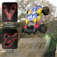 thumbnail image 4 of JoyStone 1:14 RC Cars, 40+mph High Speed Off Road RC Truck with LED Headlights, 4WD Fast Extreme Monster Truck with 2 Li-ion Batteries, Toys Gifts for Kids and Adults, 4 of 10