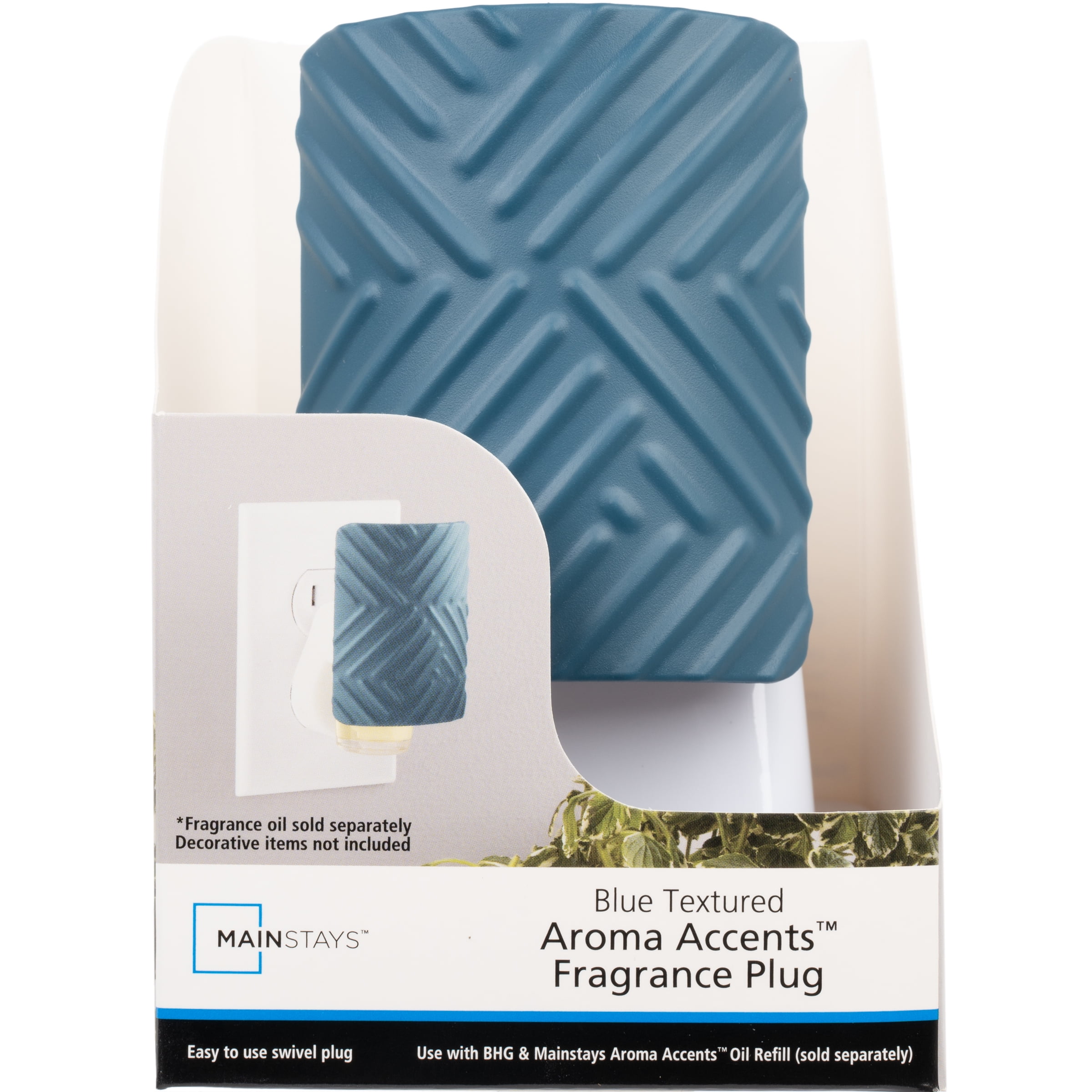 Mainstays Blue Textured Aroma Accents Fragrance Plug