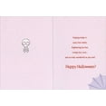 thumbnail image 2 of Designer Greetings Boo : Cute Skeleton with Small Red Heart Juvenile Halloween Card for Girl, 2 of 2
