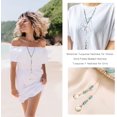thumbnail image 3 of HAHDAXIA Collier Boucles d'Oreilles Vintage Turquoise Ensemble Boho Fleur Collier Ras du Cou Western Boucles d'Oreilles pour Femmes, 3 of 7