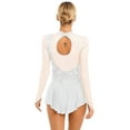 thumbnail image 7 of Aislor Lyrical Women's Figure Ice Skating Dress Sequins Spandex Gymnastics Leotard Dancewear, 7 of 7