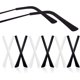 thumbnail image 1 of 6 Pares Calcetines de Silicona Antideslizantes para Gafas y Gafas de Sol Negro Blanco Rojo Verde, 1 of 5