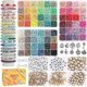 thumbnail image 2 of 3000pcs Clay Beads For Jewelry Making Kit,24 Colors Spacer Heishi Beads Flat Round Polymer Clay Beads With Letter Beads Smil, 2 of 4