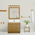 thumbnail image 3 of Design House Dalton Rustic Triple Bathroom Robe Hook in Honey Oak, 3 of 10