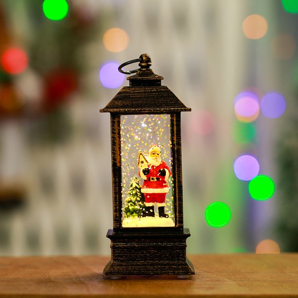 Decoración navideña con luz de viento, regalo de Navidad, muñeco de nieve, alce, Papá Noel, pequeño adorno, luz nocturna para árbol de Navidad, novedad de 2023