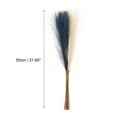 thumbnail image 2 of Uxcell 20Pcs Faux Pampas Grass 21.65" Fake Pampas Grass Decor Dark Blue/Beige, 2 of 7